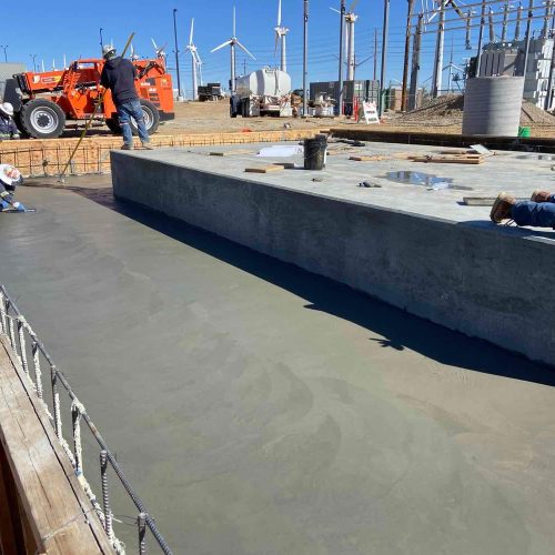 Substation Expansion Concrete Finishing